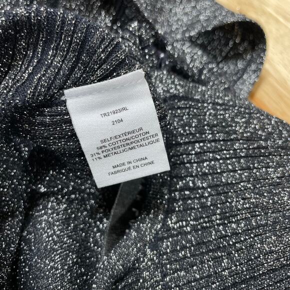 DEREK LAM 10 CROSBY NWT Kailani Ruffle Sleeve Knit Jumpsuit Size L NO BELT - Picture 7 of 11